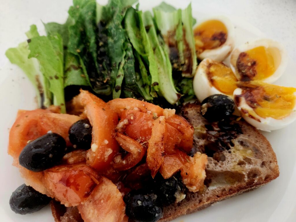 High Protein Diet Meal Sourdough Egg Open Sandwich kakaotalk 20260505 112820616